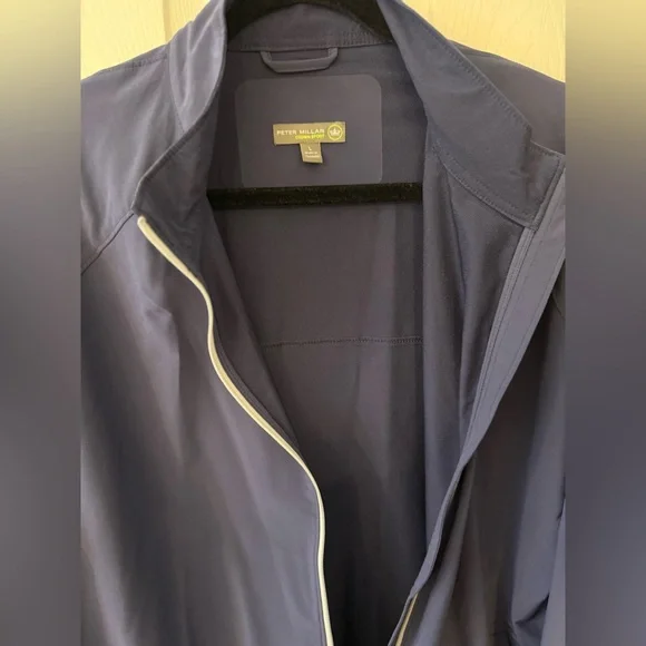 Peter Millar Navy Crown Sport Rain jacket / Windbreaker LIKE NEW - Picture 7 of 12